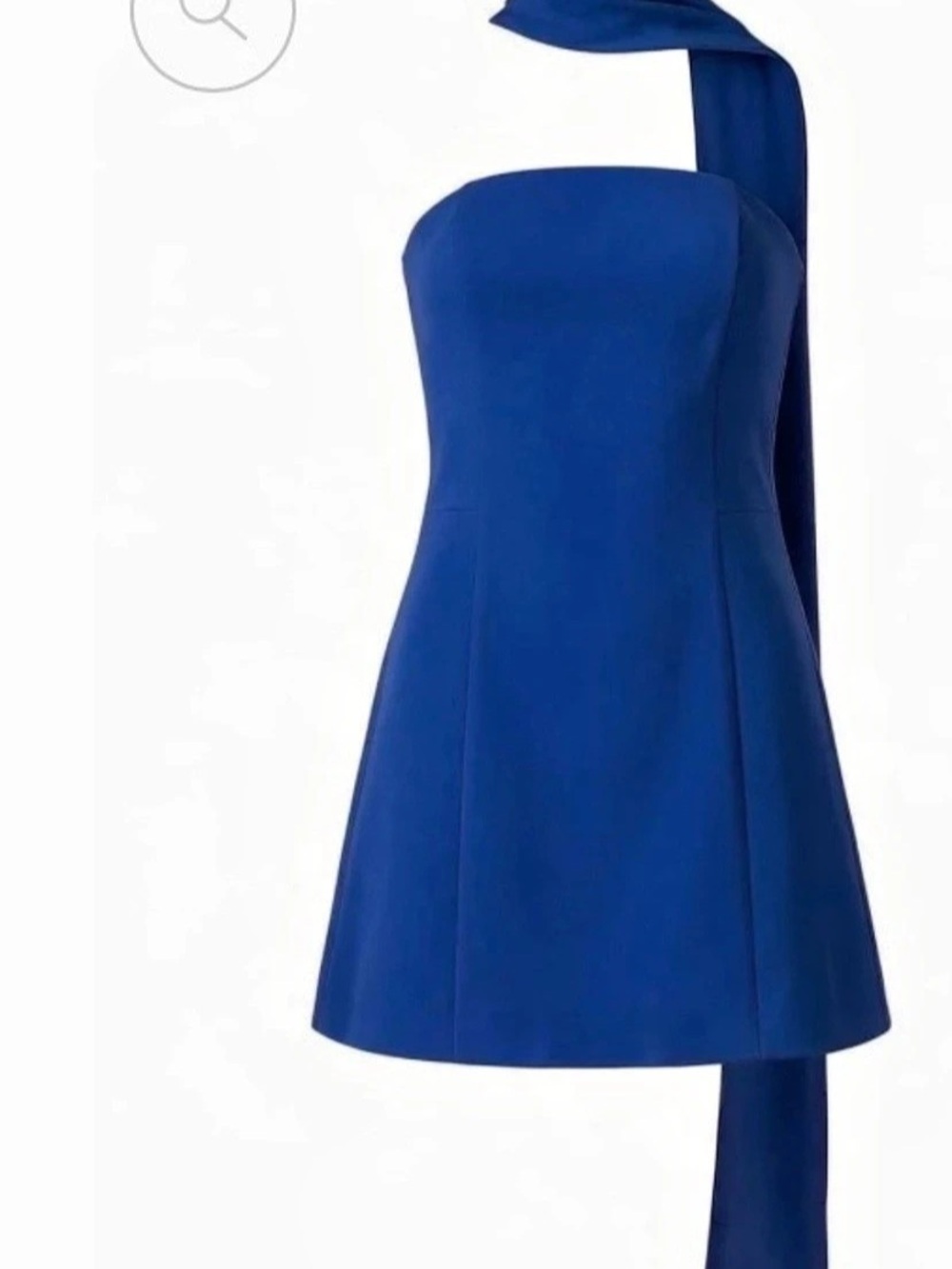 Blue Mini Scarf Dress  New